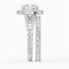 925 Sterling Silver NEW Cushion Cut Split Shank Diamond Halo Engagement Ring - Image 15