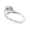 925 Sterling Silver NEW Cushion Cut Split Shank Diamond Halo Engagement Ring - Image 5
