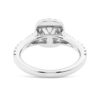 925 Sterling Silver NEW Cushion Cut Split Shank Diamond Halo Engagement Ring - Image 6