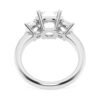 925 Sterling Silver NEW Cushion Cut Three Stone Diamond Engagement Ring - Image 6