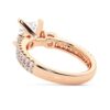 925 Sterling Silver NEW Double Row Pave Three Stone Princess Cut Diamond Engagement Ring - Image 11