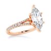 925 Sterling Silver NEW Marquise Cut Split Shank Diamond Engagement Ring - Image 10