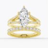 925 Sterling Silver NEW Marquise Cut Split Shank Diamond Engagement Ring - Image 13