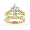 925 Sterling Silver NEW Marquise Cut Split Shank Diamond Engagement Ring - Image 22