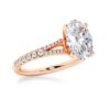 925 Sterling Silver NEW Oval Cut Split Shank Diamond Engagement Ring - Image 10