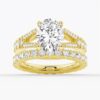 925 Sterling Silver NEW Oval Cut Split Shank Diamond Engagement Ring - Image 13