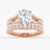 925 Sterling Silver NEW Oval Cut Split Shank Diamond Engagement Ring - Image 14