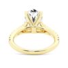 925 Sterling Silver NEW Oval Cut Split Shank Diamond Engagement Ring - Image 9