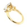 925 sterling silver ring with pear shaped stone details