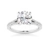 925 Sterling Silver NEW Round Cut Split Shank Diamond Engagement Ring
