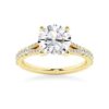 925 Sterling Silver NEW Round Cut Split Shank Diamond Engagement Ring - Image 2
