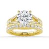 925 Sterling Silver NEW Round Cut Split Shank Diamond Engagement Ring - Image 24