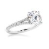 925 Sterling Silver NEW Round Cut Split Shank Diamond Engagement Ring - Image 4