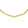 Nexus Necklace with thick gold plating and refined style