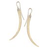 925 Sterling Silver No.1 Large Diamond Earrings Pave