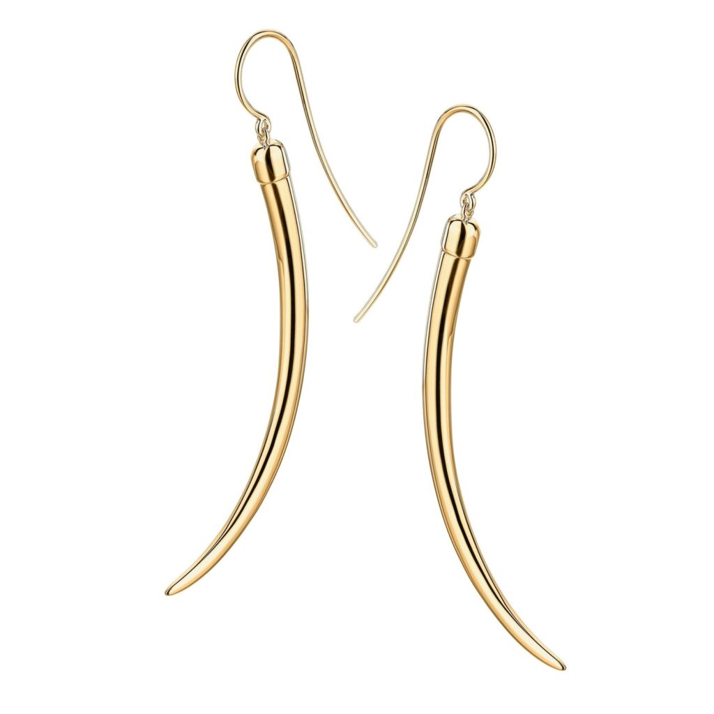 925 Sterling Silver No.1 Large Earrings