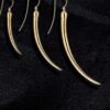 925 Sterling Silver No.1 Large Earrings - Image 4