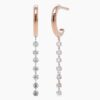 925 Sterling Silver Nude Diamond Drop Earrings - Image 6