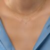 925 Sterling Silver Nude Diamond Solitaire Necklace - Image 3