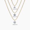 925 Sterling Silver Nude Diamond Solitaire Necklace - Image 5