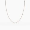 Refined necklace featuring thick gold plating and CZ diamonds