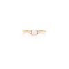Dainty 925 sterling silver ring with three-stone design