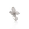 925 Sterling Silver Open Diamond Cuff Boho Ring - Image 4