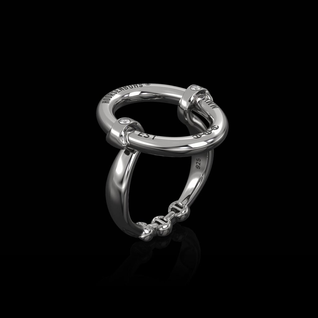 925 Sterling Silver Ovaal Diamond Ring