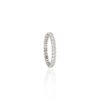 925 Sterling Silver Oval Cut Diamond Eternity Band - Image 4