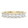 925 Sterling Silver Oval Diamond Half Eternity Band