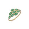925 Sterling Silver Oval Shape Emerald Ring - Image 2