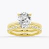 925 Sterling Silver Oval Solitaire Diamond Engagement Ring - Image 16