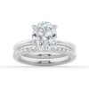 925 Sterling Silver Oval Solitaire Diamond Engagement Ring - Image 20