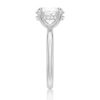 925 Sterling Silver Oval Solitaire Diamond Engagement Ring - Image 5