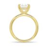 925 Sterling Silver Oval Solitaire Diamond Engagement Ring - Image 9