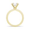 925 Sterling Silver Pave Band Round Diamond Engagement Ring Hidden Halo - Image 8