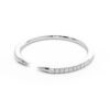 925 Sterling Silver Pave Diamond Claw Stacking Open Ring - Image 10