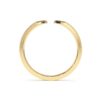 925 Sterling Silver Pave Diamond Claw Stacking Open Ring - Image 4