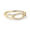 925 Sterling Silver Pave Diamond Infinite Curb Ring - Image 4