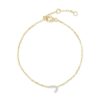 925 Sterling Silver Pave Diamond Initial Bracelet - Image 14