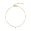 925 Sterling Silver Pave Diamond Initial Bracelet - Image 16