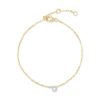 925 Sterling Silver Pave Diamond Initial Bracelet - Image 19