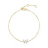 925 Sterling Silver Pave Diamond Initial Bracelet - Image 26