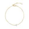 925 Sterling Silver Pave Diamond Initial Bracelet - Image 28