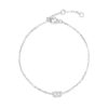 925 Sterling Silver Pave Diamond Initial Bracelet - Image 31