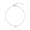 925 Sterling Silver Pave Diamond Initial Bracelet - Image 41