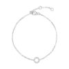 925 Sterling Silver Pave Diamond Initial Bracelet - Image 43