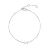 925 Sterling Silver Pave Diamond Initial Bracelet - Image 47