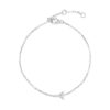925 Sterling Silver Pave Diamond Initial Bracelet - Image 53