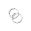 Large hoop earrings with slim 1.2mm thickness and refined shine